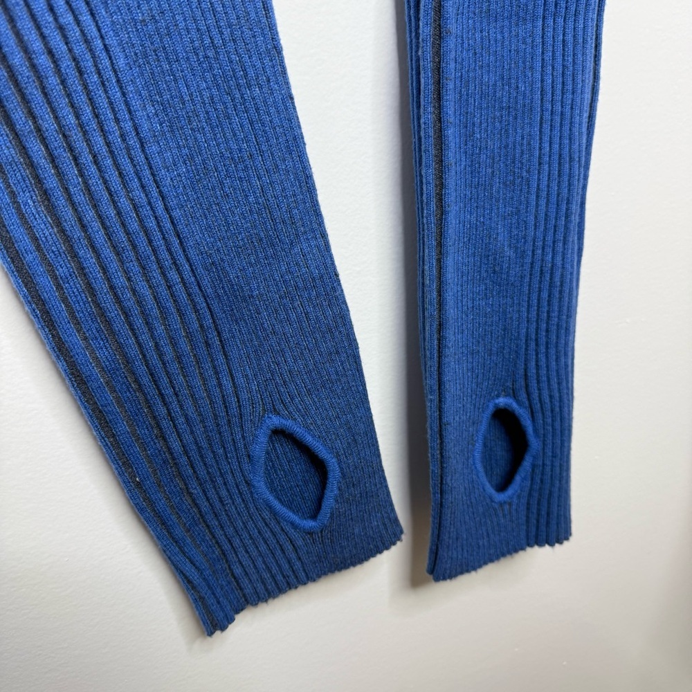 ANTHROPOLOGIE Daily Practice Knit Two Tone Leggings - Picture 8 of 8